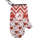 Ladybugs & Chevron Right Oven Mitt (Personalized)