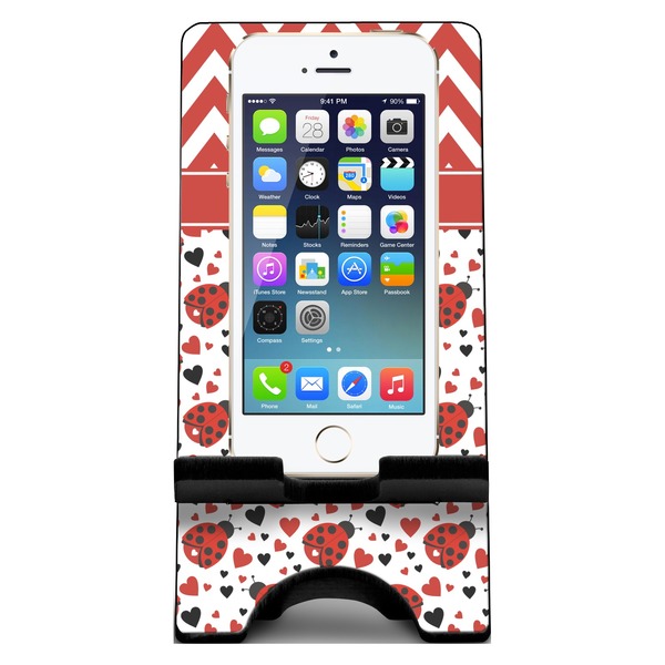 Ladybugs & Chevron Phone Stand w/ Phone