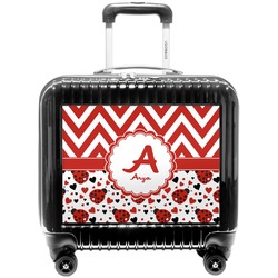 Ladybugs & Chevron Pilot / Flight Suitcase (Personalized)