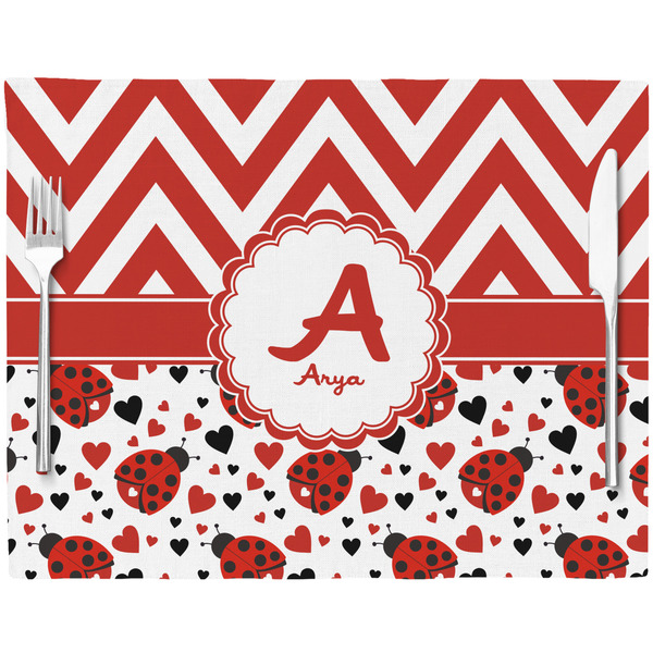 Ladybugs & Chevron Placemat with Props