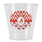 Ladybugs & Chevron Plastic Shot Glass (Personalized)