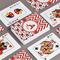 Ladybugs & Chevron Playing Cards - Front & Back View