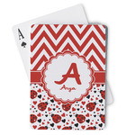 Ladybugs & Chevron Playing Cards (Personalized)