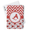 Ladybugs & Chevron Playing Cards - Front View