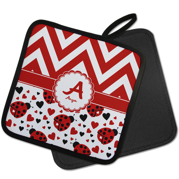 Ladybugs & Chevron Pot Holders - PARENT MAIN