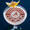 Ladybugs & Chevron Printed Drink Topper - Large - In Context