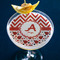 Ladybugs & Chevron Printed Drink Topper - XLarge - In Context