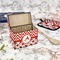 Ladybugs & Chevron Recipe Box - Full Color - In Context