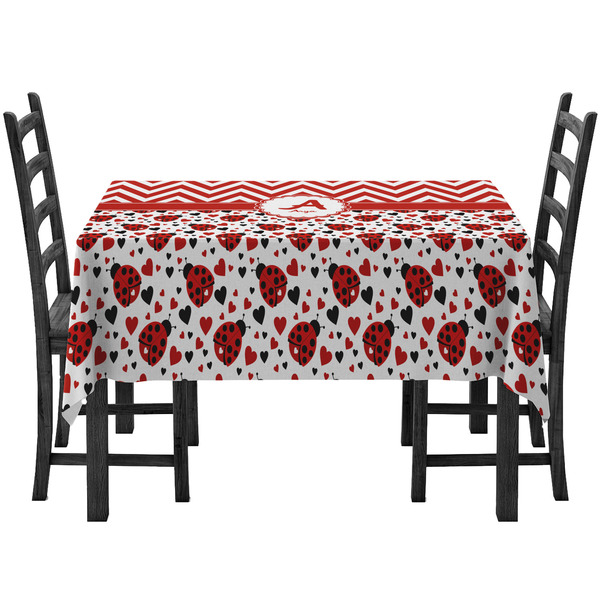 Custom Ladybugs & Chevron Tablecloth (Personalized)