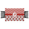 Ladybugs & Chevron Tablecloth - 58"x58" (Personalized)