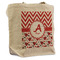 Ladybugs & Chevron Reusable Cotton Grocery Bag - Single (Personalized)