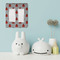 Ladybugs & Chevron Rocker Light Switch Covers - Double - IN CONTEXT