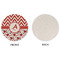 Ladybugs & Chevron Round Linen Placemats - APPROVAL (single sided)