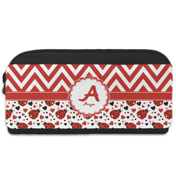 Custom Ladybugs & Chevron Shoe Bag (Personalized)