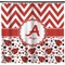 Ladybugs & Chevron Shower Curtain (Personalized) (Non-Approval)