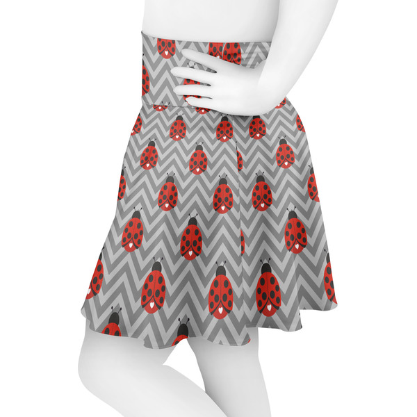 Ladybugs & Chevron Skater Skirt - Side