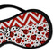 Ladybugs & Chevron Sleeping Eye Mask - DETAIL Large