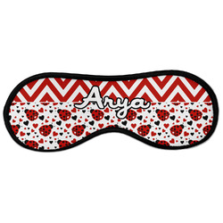 Ladybugs & Chevron Sleeping Eye Masks - Large (Personalized)