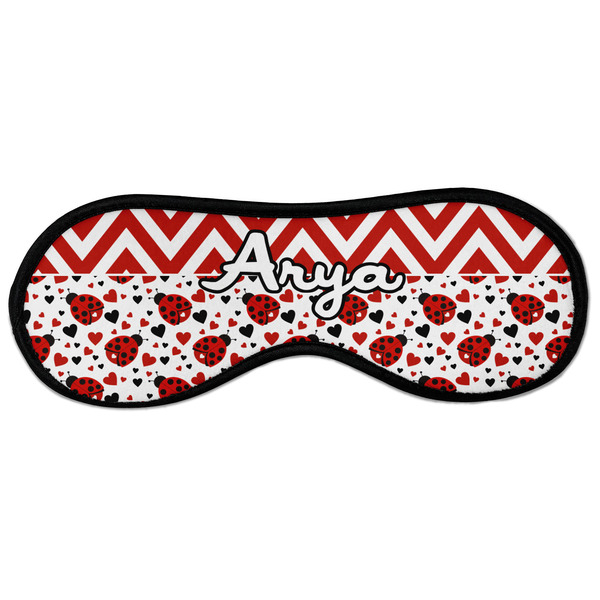 Custom Ladybugs & Chevron Sleeping Eye Masks - Large (Personalized)