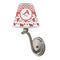 Ladybugs & Chevron Small Chandelier Lamp - LIFESTYLE (on wall lamp)