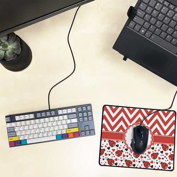 Ladybugs & Chevron Small Gaming Mats - LIFESTYLE