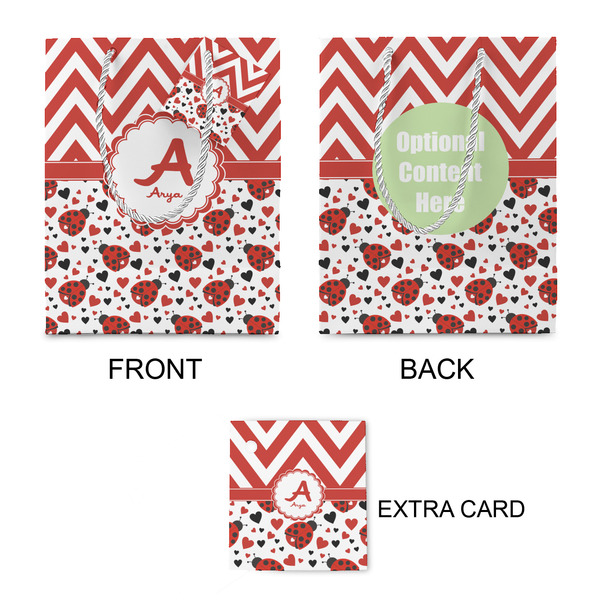 Ladybugs & Chevron Small Gift Bag - Approval