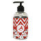 Ladybugs & Chevron Plastic Soap / Lotion Dispenser (8 oz - Small - Black) (Personalized)