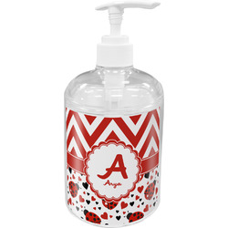 Ladybugs & Chevron Acrylic Soap & Lotion Bottle (Personalized)