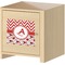 Ladybugs & Chevron Square Wall Decal on Wooden Cabinet