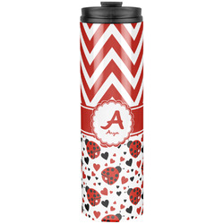 Ladybugs & Chevron Stainless Steel Skinny Tumbler - 20 oz (Personalized)
