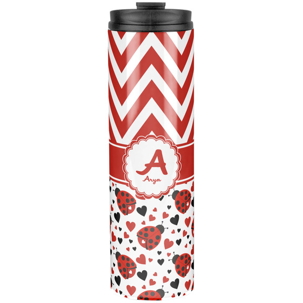 Ladybugs & Chevron Stainless Steel Tumbler 20 Oz - Front