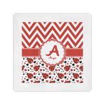 Ladybugs & Chevron Cocktail Napkins (Personalized)