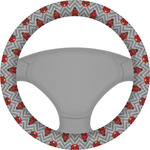 Ladybugs & Chevron Steering Wheel Cover (Personalized)