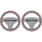 Ladybugs & Chevron Steering Wheel Cover- Front and Back