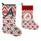 Ladybugs & Chevron Stockings - Side by Side compare