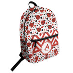Ladybugs & Chevron Student Backpack (Personalized)