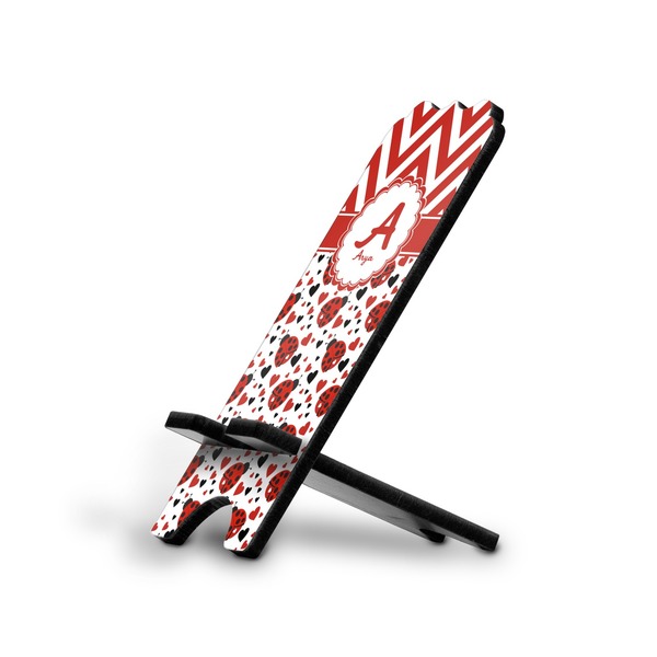 Custom Ladybugs & Chevron Stylized Cell Phone Stand - Large (Personalized)