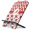 Ladybugs & Chevron Stylized Tablet Stand - Side View