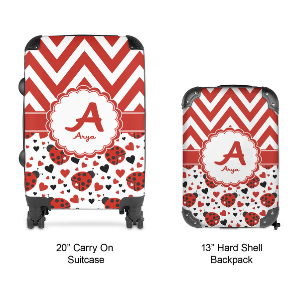 Ladybugs & Chevron Suitcase Set 4 - APPROVAL