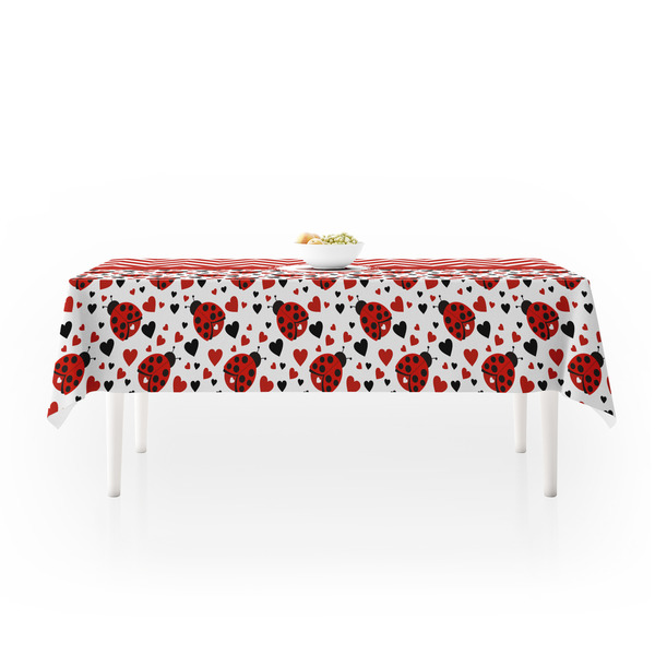 Ladybugs & Chevron Tablecloths (58"x102") - MAIN
