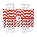 Ladybugs & Chevron Tablecloth - 58"x102" (Personalized)