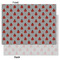 Ladybugs & Chevron Tissue Paper - Lightweight - Large - Front & Back