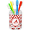 Ladybugs & Chevron Toothbrush Holder (Personalized)
