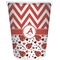Ladybugs & Chevron Waste Basket (Personalized)