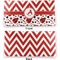 Ladybugs & Chevron Vinyl Check Book Cover - Front and Back