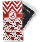 Ladybugs & Chevron Travel Document Holder