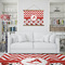 Ladybugs & Chevron Wall Hanging Tapestry - IN CONTEXT