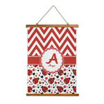 Ladybugs & Chevron Wall Hanging Tapestry (Personalized)