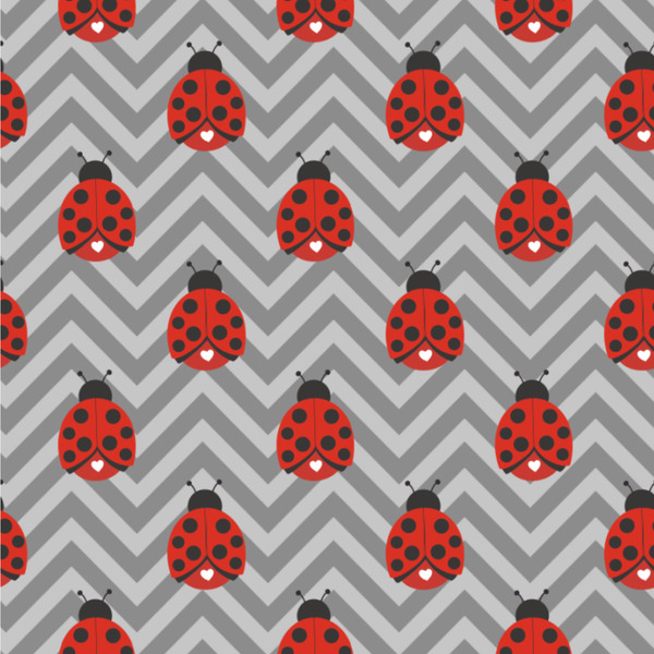 Custom Ladybugs & Chevron Wallpaper & Surface Covering (Water Activated 24"x 24" Sample)