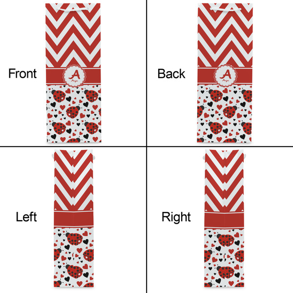 Ladybugs & Chevron Wine Gift Bag - Matte - Approval